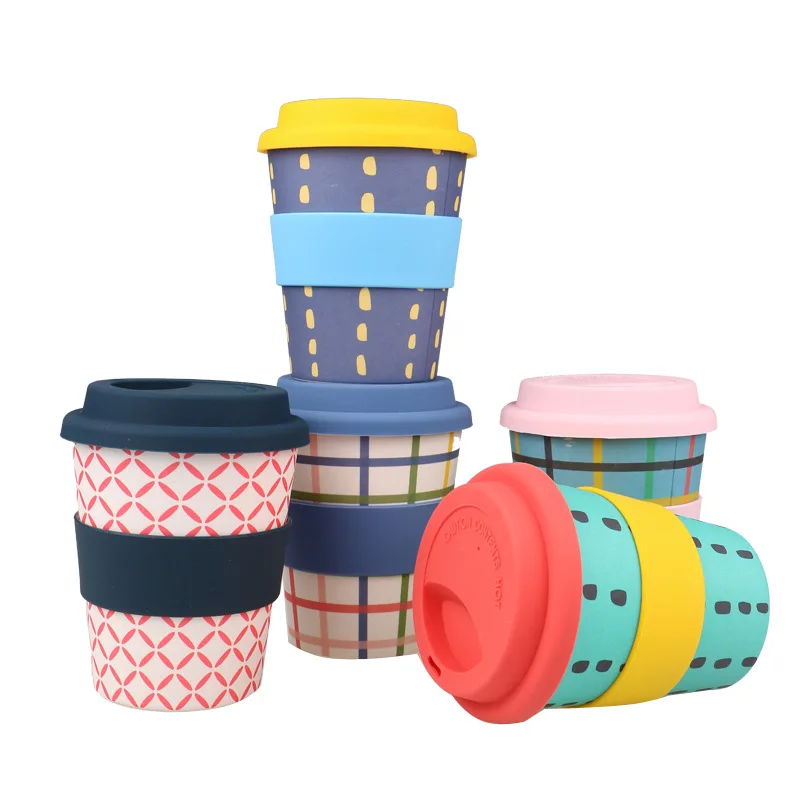 Reusable Bamboo fiber Coffee Cup food grade Eco-friendly mug with silicone lid Portable travel cup
Reusable Bamboo fiber Coffee Cup food grade Eco-friendly mug with silicone lid Portable travel cup