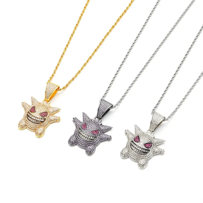 18K Gold Jewelry Unisex Exquisite Pendant Hip Hop Iced Out Rhinestone Crystal Necklace for Men Women, Silver,gold
18K Gold Jewelry Unisex Exquisite Pendant Hip Hop Iced Out Rhinestone Crystal Necklace for Men Women, Silver,gold
