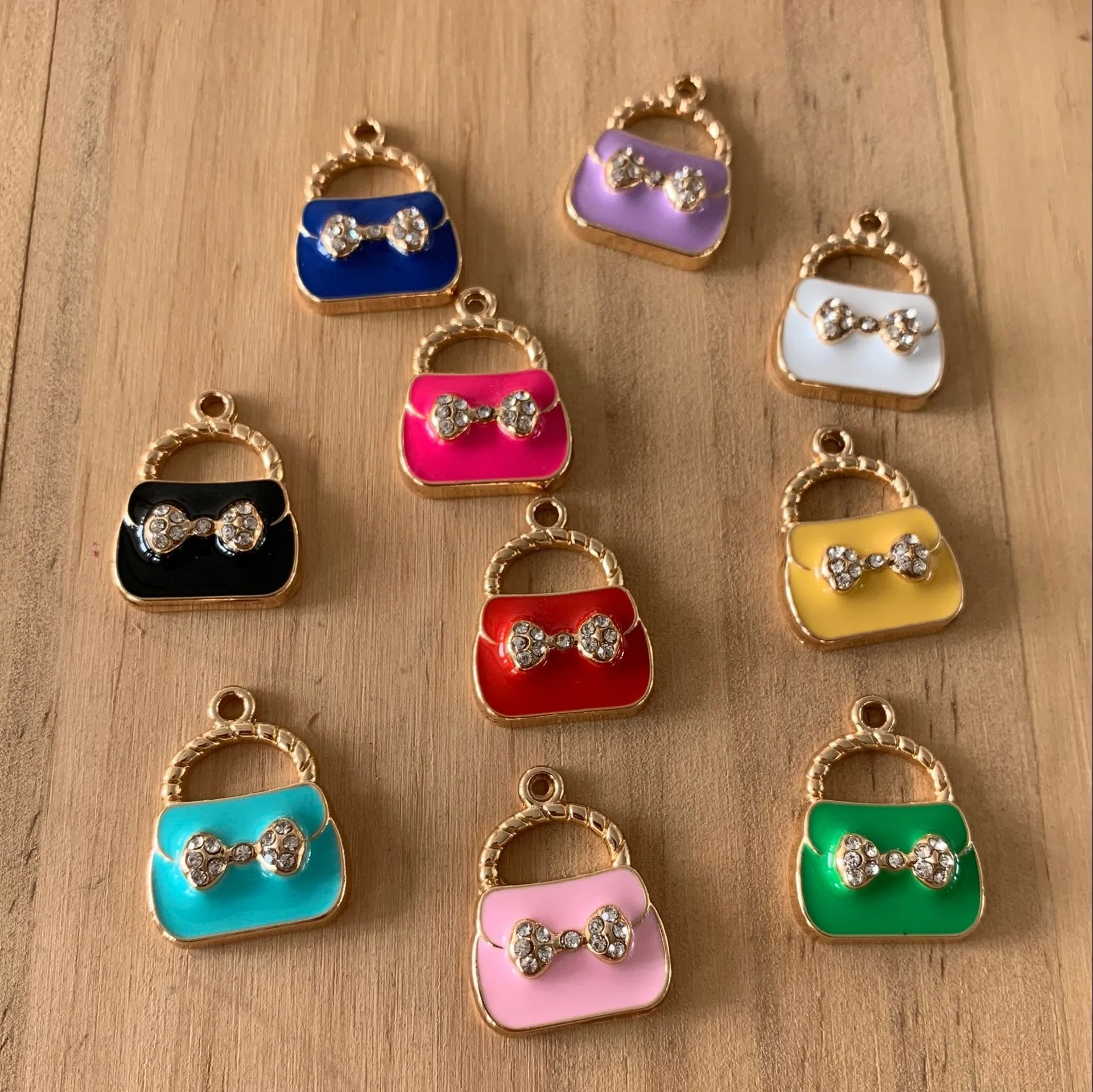 color paint fancy bag charms with crystal metal alloy bag charms for bracelet necklace bag charms for lady jewelry, Picture
color paint fancy bag charms with crystal metal alloy bag charms for bracelet necklace bag charms for lady jewelry, Picture