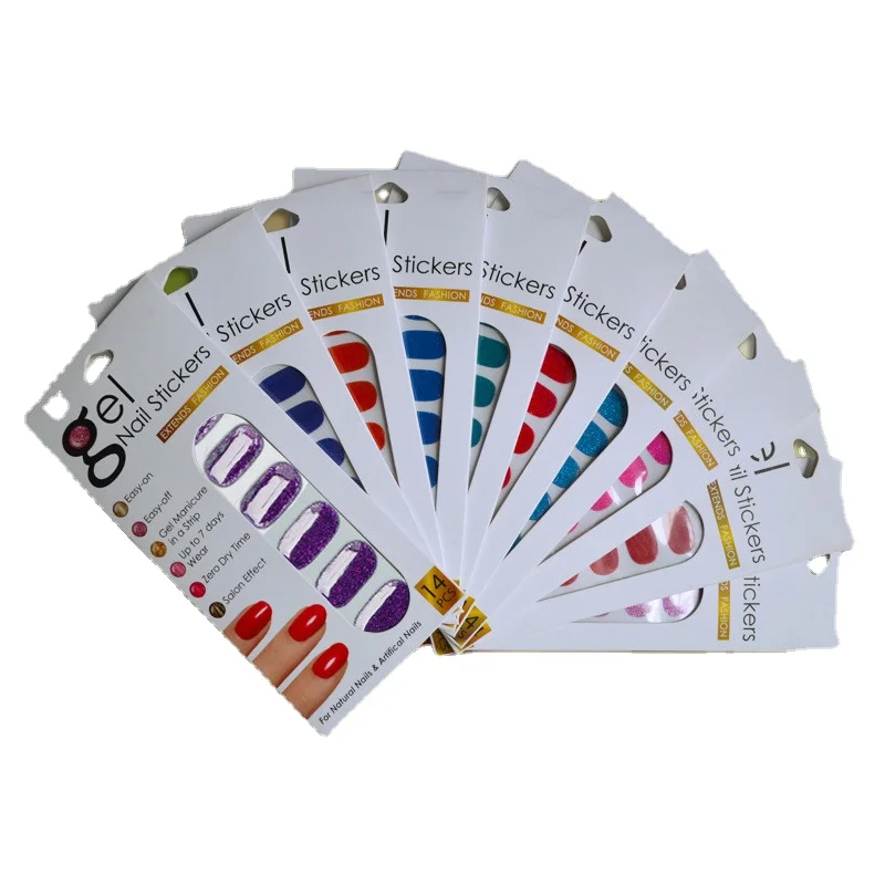 Factory Wholesale Custom Pure Color Crystal Clear 14Strips Real Gel Nail Stickers, Coloful
Factory Wholesale Custom Pure Color Crystal Clear 14Strips Real Gel Nail Stickers, Coloful