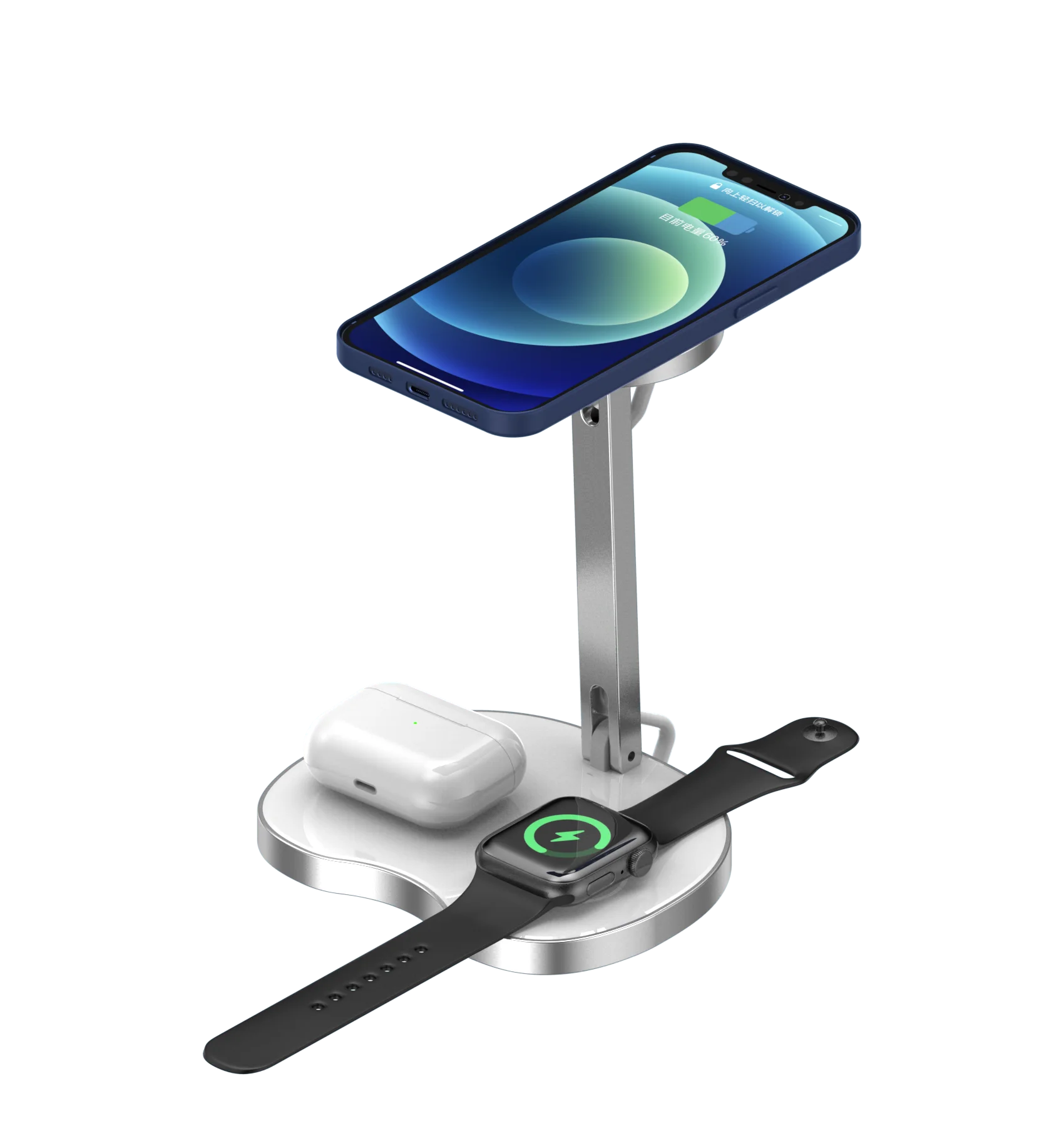 2021 Latest 3 in1 15W wireless charger Foldable fast phone charger custom magnetic wireless charger 
2021 Latest 3 in1 15W wireless charger Foldable fast phone charger custom magnetic wireless charger