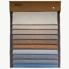 100% polyester linen plain unprinted upholstery sofa bed fabric