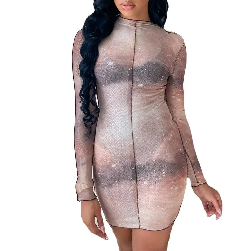 RsCY1258 sexy girls party dresses women long sleeve printed bodycon clothes club wear casual
RsCY1258 sexy girls party dresses women long sleeve printed bodycon clothes club wear casual
