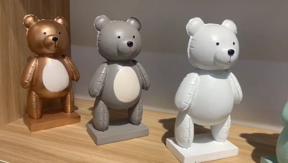 new style polyresin giant teddy bear valentines