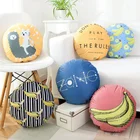 Green outdoor furniture long round pillow