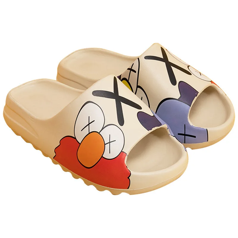 2021 Couple slippers Graffiti color summer sandals Thick soled coconut slippers outdoor soft soled slippers, Yellow
2021 Couple slippers Graffiti color summer sandals Thick soled coconut slippers outdoor soft soled slippers, Yellow