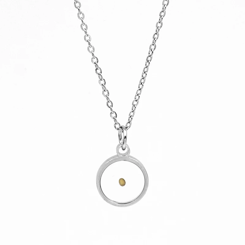 

Real mustard seed necklace 100% stainless steel faith necklaces for women christian inspirational jewelry gift