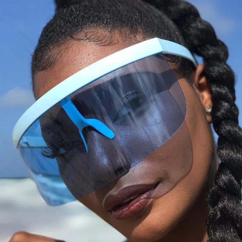 Sun glasses Fashion Sunglasses Oversize Protectores Faciales Rimless Visor Glasses
Sun glasses Fashion Sunglasses Oversize Protectores Faciales Rimless Visor Glasses