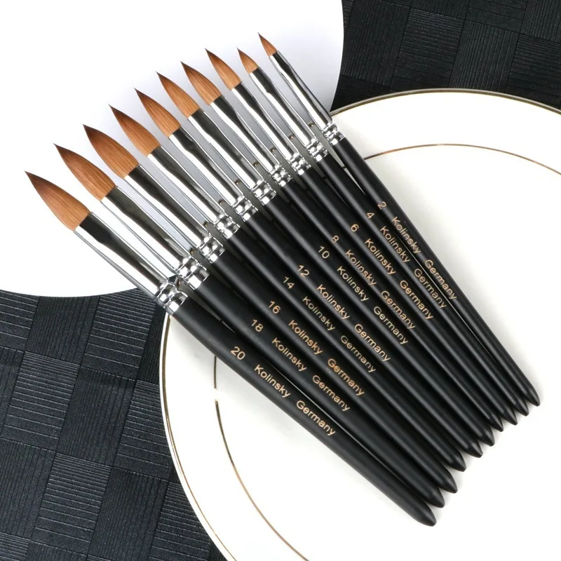 Round Wooden Handle for Crystal UV Gel Painting Pure Natural Sable Hair Acrylic Germany Kolinsky Nail Brush, Pink
Round Wooden Handle for Crystal UV Gel Painting Pure Natural Sable Hair Acrylic Germany Kolinsky Nail Brush, Pink
