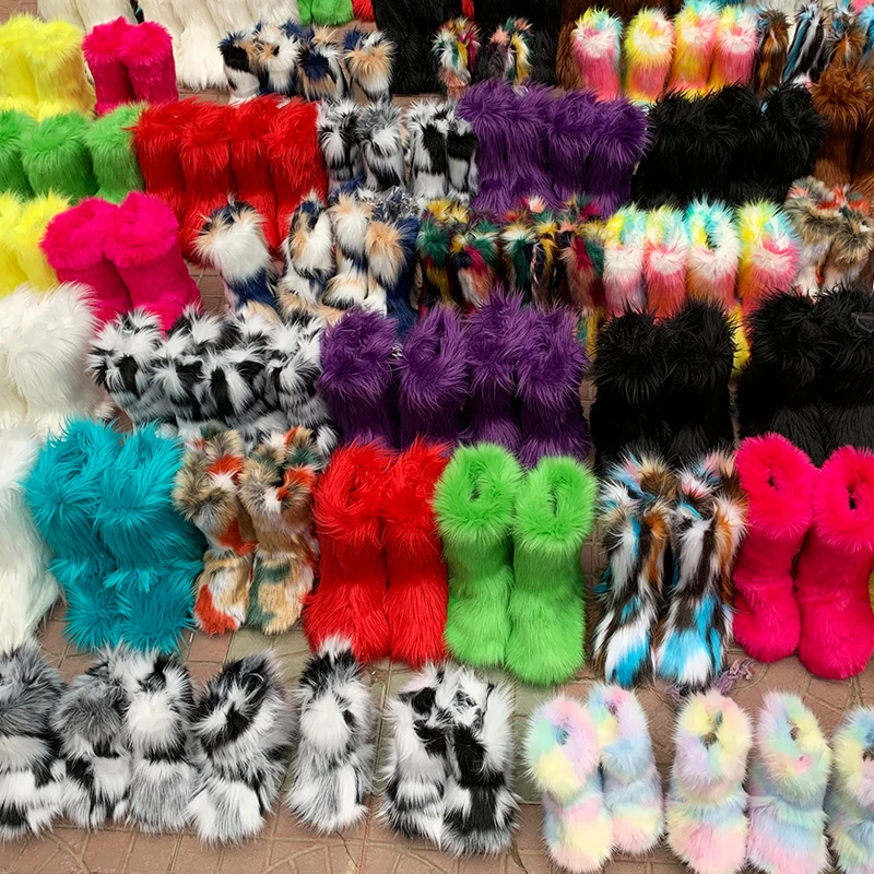 2021 Winter New Style Furry Snow Boots Custom Women Colorful Faux Fur Lightweight Snow Boots, Customized color
2021 Winter New Style Furry Snow Boots Custom Women Colorful Faux Fur Lightweight Snow Boots, Customized color