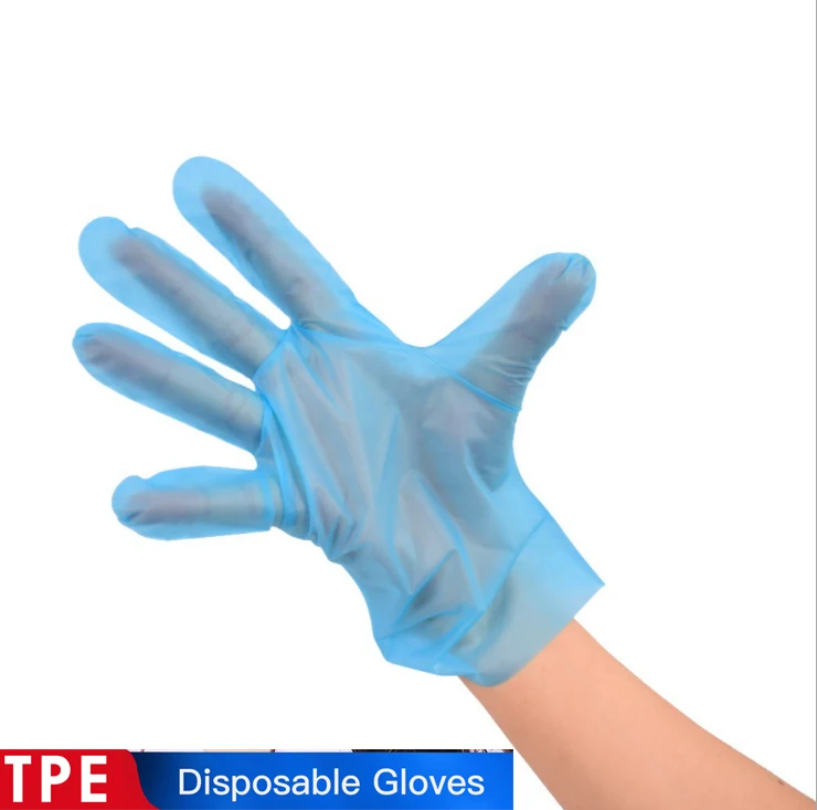 Blue cheap powder-free disposable TPE rubber gloves for food and kitchen inspection, Black
Blue cheap powder-free disposable TPE rubber gloves for food and kitchen inspection, Black