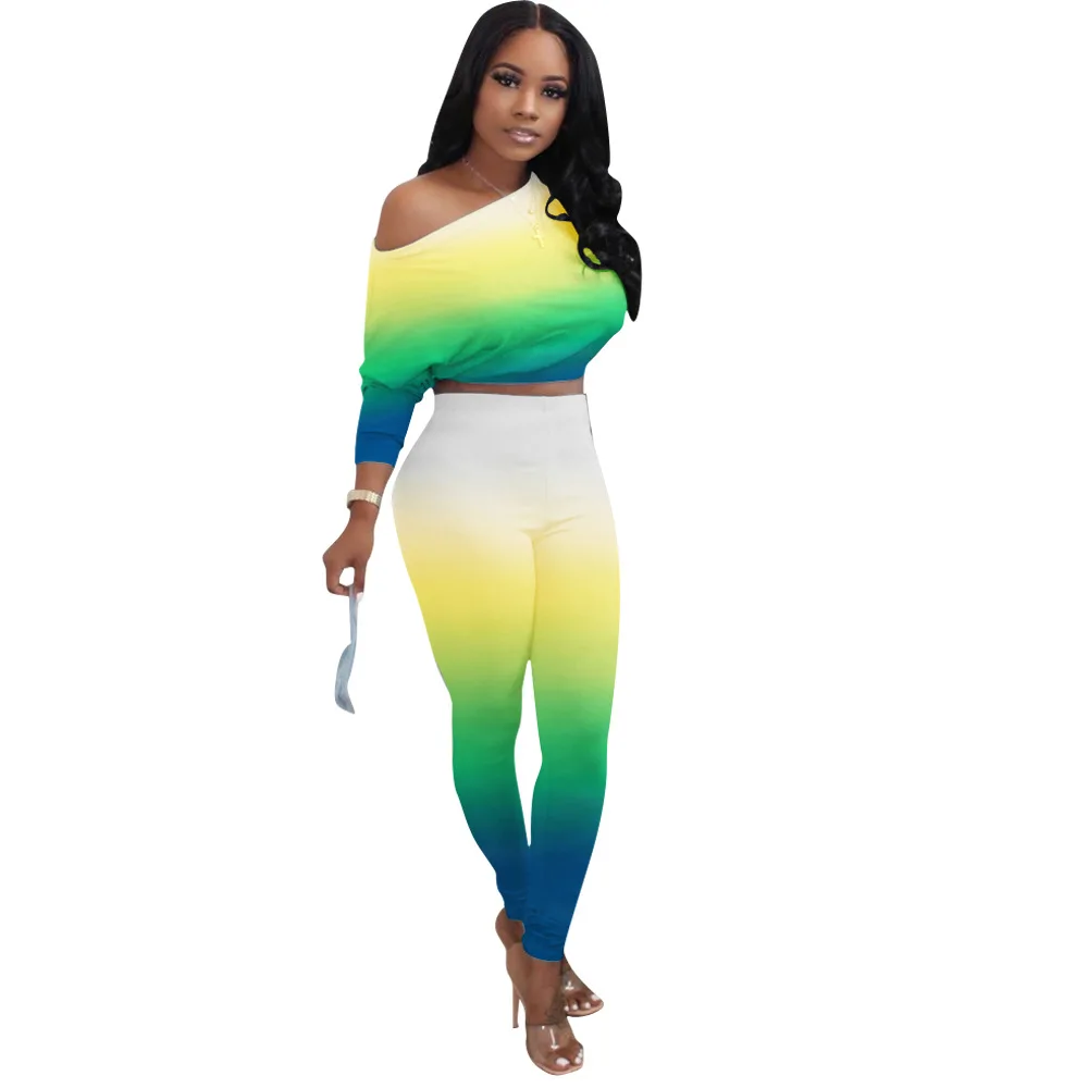 Tops for women 2021 new arrivals ladies fall off shoulder High Waist cute outfits for women Gradient Color two piece set
Tops for women 2021 new arrivals ladies fall off shoulder High Waist cute outfits for women Gradient Color two piece set