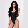 2019 OEM Factory High Waist Bikini Wholesale Women Sexy Bikini Girls Black Plain Swimwear