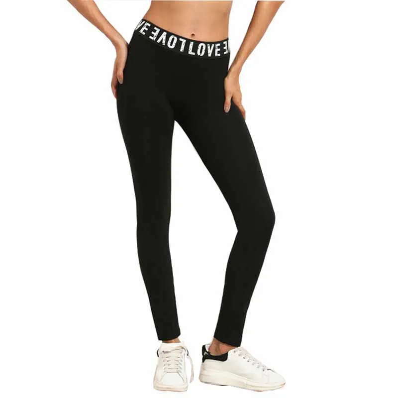 Newest Women Workout Pants Casual Leggings Ladies Fitness Stretch Trousers Black Letter
Newest Women Workout Pants Casual Leggings Ladies Fitness Stretch Trousers Black Letter
