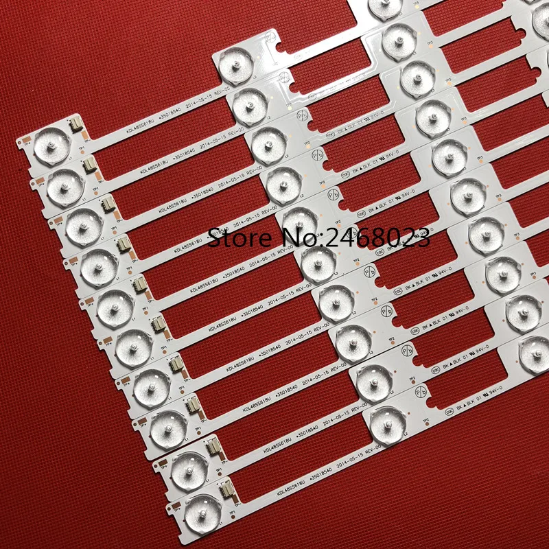 10pcs x 6v Aluminum LED TV Backlight Strips for Konka KDL48JT618A KDL48SS618U 258YTK Panel 35018539 6-LEDs 442mm 48'' TV Backlit
10pcs x 6v Aluminum LED TV Backlight Strips for Konka KDL48JT618A KDL48SS618U 258YTK Panel 35018539 6-LEDs 442mm 48'' TV Backlit