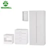 W-L-1024 3-Piece Wardrobe, Chest Drawers, Bedside,MDF Particle Board furniture set