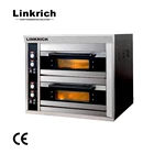 Industrial high Speed Two Layer Four Trays Pizza Bread Baking Deck Oven For CE