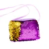 Women's sequins crossbody bag girls messenger shoulder bags mini coin purse wallet