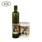 Metal material wine label, LOGO embossed label, high-grade bright silver BOPP label sticker for wine bottle