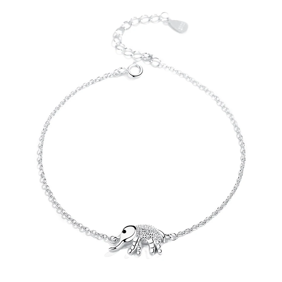 Lovely Rhinestone Chain Bracelet 925 Sterling Silver Fashion Elephant Bracelets & Bangles For Women Accessories
Lovely Rhinestone Chain Bracelet 925 Sterling Silver Fashion Elephant Bracelets & Bangles For Women Accessories