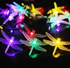 20LED fiber dragonfly shape solar light string for outdoor,home,garden,patio,lawn,and party Christmas garden decoration lamp