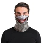 skull face bandana custom design bandana multifunctional tubular bandana outdoor