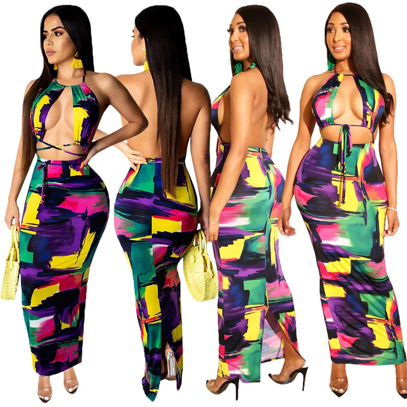 YQ370 Women fashion sexy printed backless bandage bodycon dresses clubwear, As shown
YQ370 Women fashion sexy printed backless bandage bodycon dresses clubwear, As shown