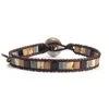 Fashion Japan tila beads bracelet men,wholesale jewelry leather bracelet for men