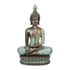 Melody home decor small size tabletop sitting buddha resin craft on Cattail