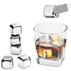 Hot Sale Bar Accessories Stainless Steel Metal Ice Cube cooling ice melts whisky stones