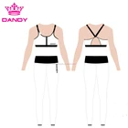 Contrast Color Stitching Outfits Fitness Workout Clothes For Women Yoga Gym Apparel Wear