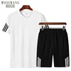 TONGYANG Two Piece Set Men Sporting Suit Short Sleeve T shirt and Shorts Two Piece Set