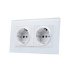 European standard 2-gang electric receptacle socket outlet