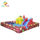 Hot sale outdoor commercial inflatable fun city bounce house amusement park playground equipment