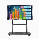 65 75 86 inch white board lcd monitor display wall mounted android smart touch screen