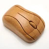 OEM mini wooden custom design logo wireless cordless 2.4ghz optical computer mouse for laptop