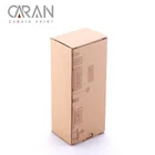 Foldable flat corrugated brown kraft paper cardboard package box