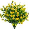 Outdoor UV Resistant Plants Faux Plastic Greenery Shrubs Artificial Flowers