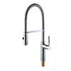One handle pull down sprayer kitchen faucets high level chrome pating solid brass kitchen sink faucet