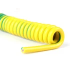 Customized flexible rubber insulated electrical spring cable for automobiles machines and meters