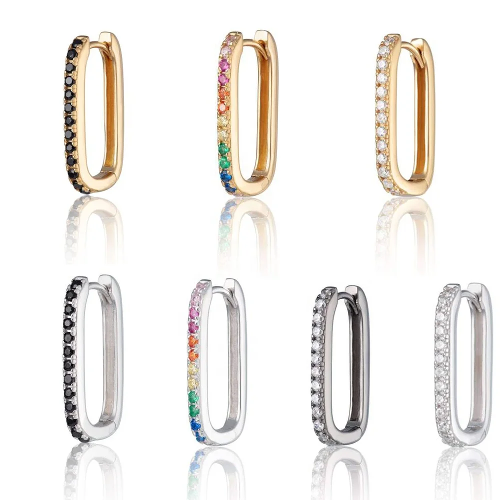 Slovehonny 925 Silver 2023 New Trend Pave Huggie Hoop Earrings With Rainbow Zircon Multicolor Earring
Slovehonny 925 Silver 2023 New Trend Pave Huggie Hoop Earrings With Rainbow Zircon Multicolor Earring