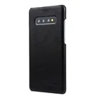 Wholesale Matte Pattern Genuine Leather Back Cover Phone Case for Samsung Galaxy S10+ S10e
