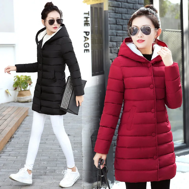 2019 Women Winter Hooded Warm Coat Plus Size Cotton Padded Jacket Female Long Parka
2019 Women Winter Hooded Warm Coat Plus Size Cotton Padded Jacket Female Long Parka