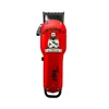 Custom barber supplies professional rechargeable battery cordless red hair clippers barber hair trimmer