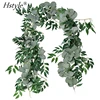 6.5 Feet Artificial Eucalyptus and Willow Vines Leaves for Greenery Wedding Party Garland and Floral Arrangement FZH330