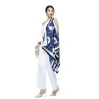 With 90*90 Excellent Quality Custom Desgin Sunscreen Silk Scarves With Customized Logo Pattern