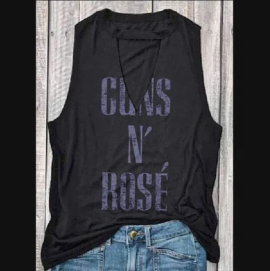 Women Summer Sleeveless Vest Harajuku Ulzzang Tank Ladies Femme Black Guns N' Rose Cut Out Tops Korean Style Oversized
Women Summer Sleeveless Vest Harajuku Ulzzang Tank Ladies Femme Black Guns N' Rose Cut Out Tops Korean Style Oversized