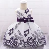 New Arrival Kids Frock Design Baby Cotton Lining Summer Party Dress Girl Fancy Flower Clothes L1907XZ