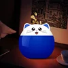 Cat shaped colorful LED night light with piggy bank for kids adult