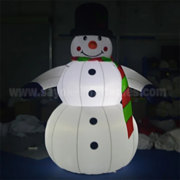 Gigante al aire libre OLAF muñeco de nieve inflable con luz LED decoración de Navidad